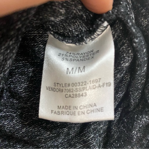 Women’s Eclipse Black/Red Plaid Shirt With Elbow Patches Size M - Picture 4 of 9